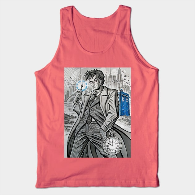 The Tenth Doctor Tank Top by Rainesz